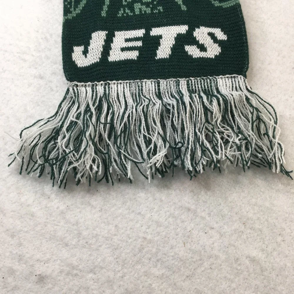 New York Jets Season Ticket Holder Mens Scarf Green White 6X50 Wrap Warmer #2798